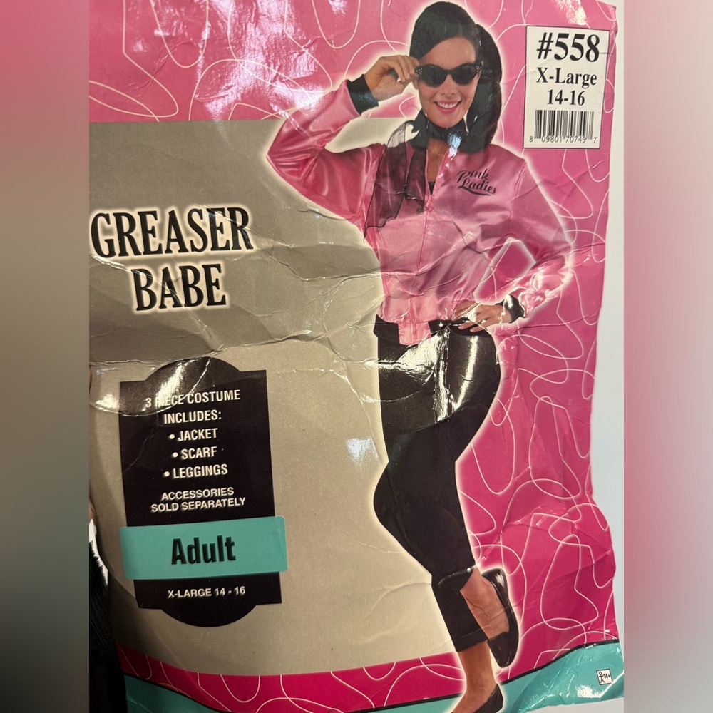 Grease the musical pink ladies costume.  Sandra Lee.  Halloweeen.  Theater